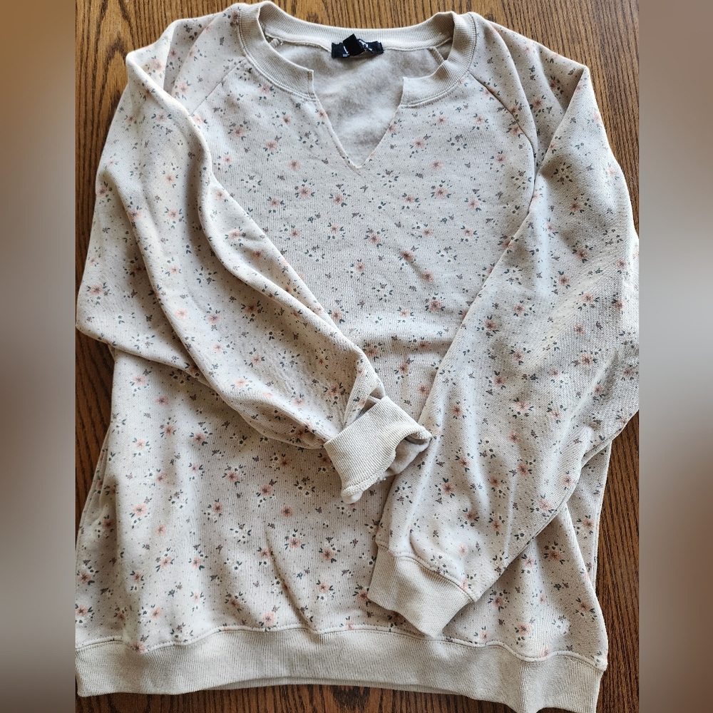 Cozy Floral Sweatshirt